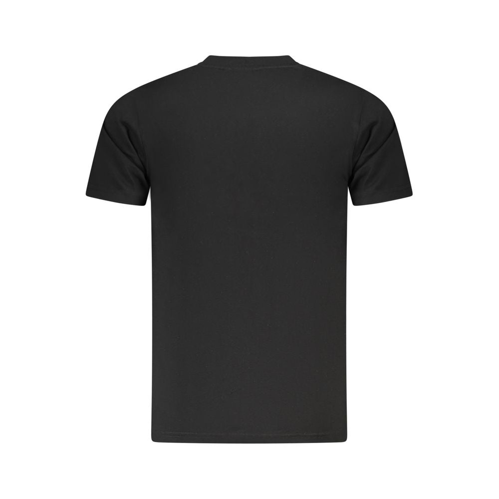Elevate your style with the Cavalli Class Black Cotton Men T-Shirt, a luxurious blend of 100% cotton craftsmanship that embodies sophistication and timeless elegance.