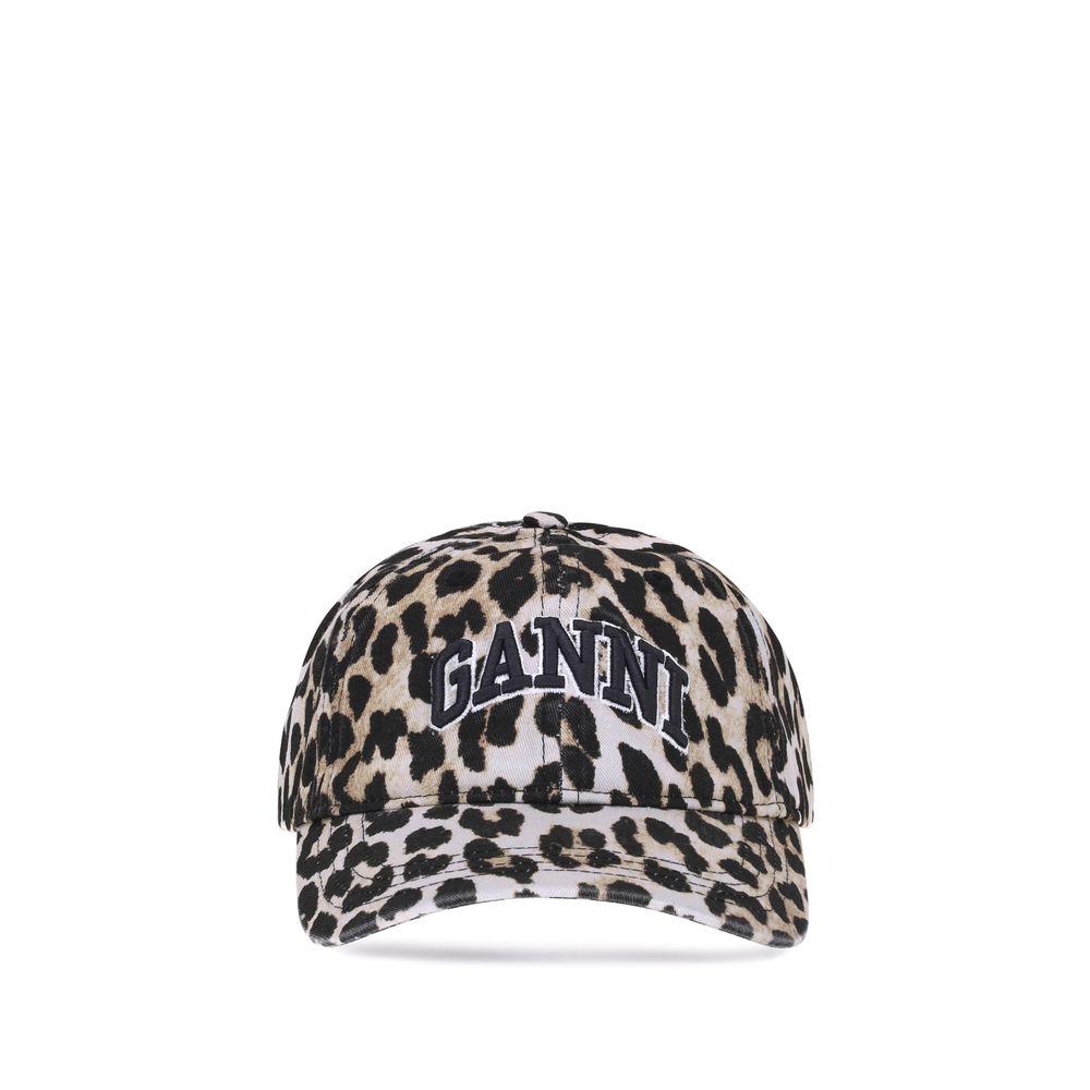 Ganni Multicolor Cotton Cap - Bold Urban Chic Accessory