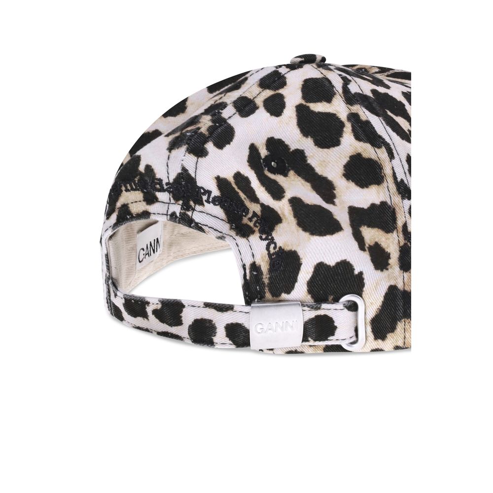 Ganni Multicolor Cotton Cap - Luxe Urban Chic Accessory