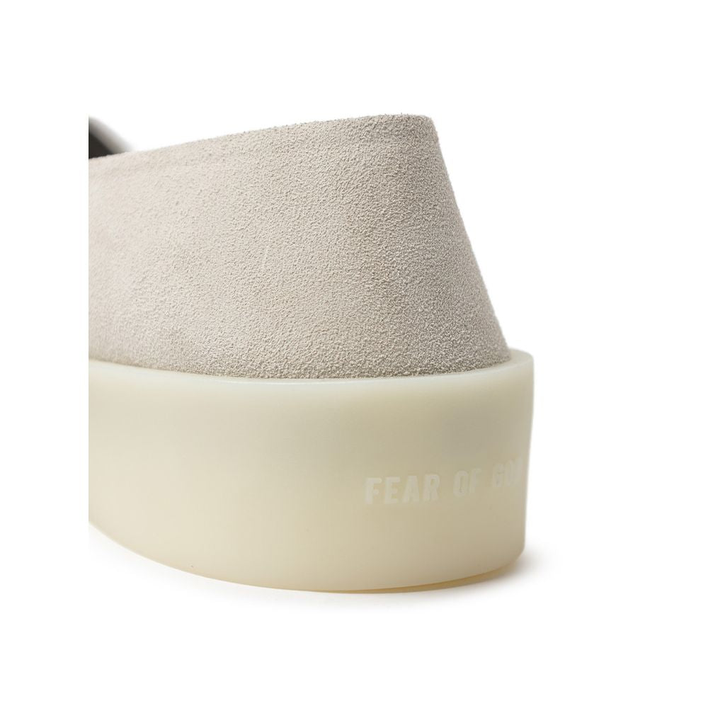 Fear Of God Gray Leather Moccassin