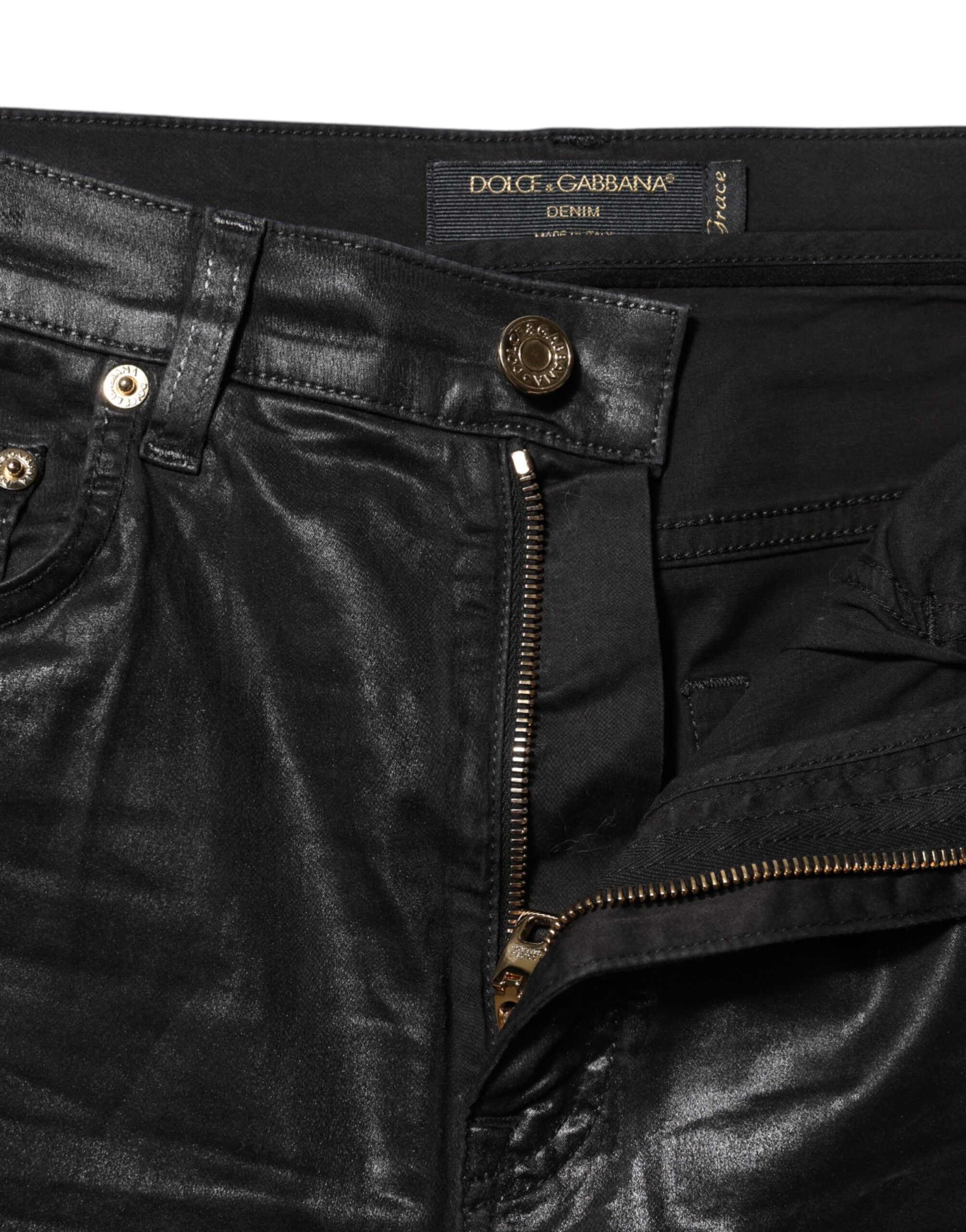 Dolce & Gabbana Black GRACE High Waist Skinny Denim Jeans