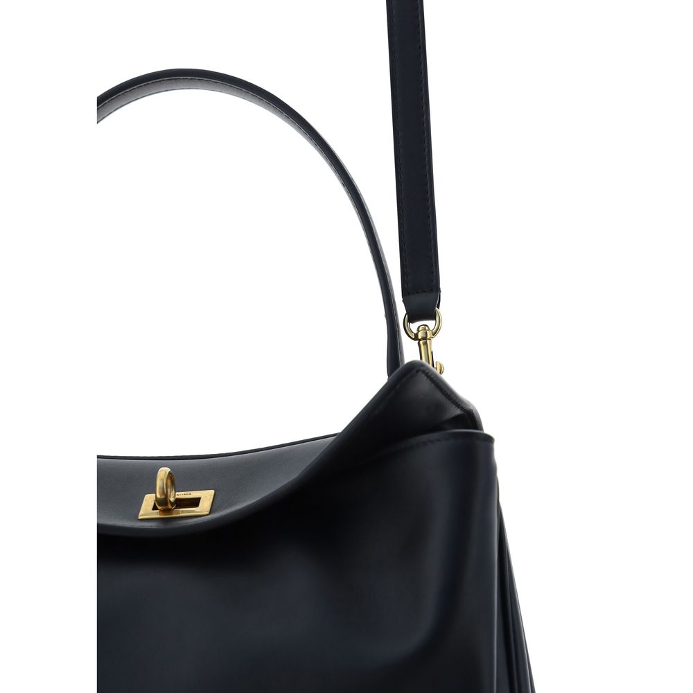 Balenciaga Black Calf Leather Bos Taurus Shoulder Bag