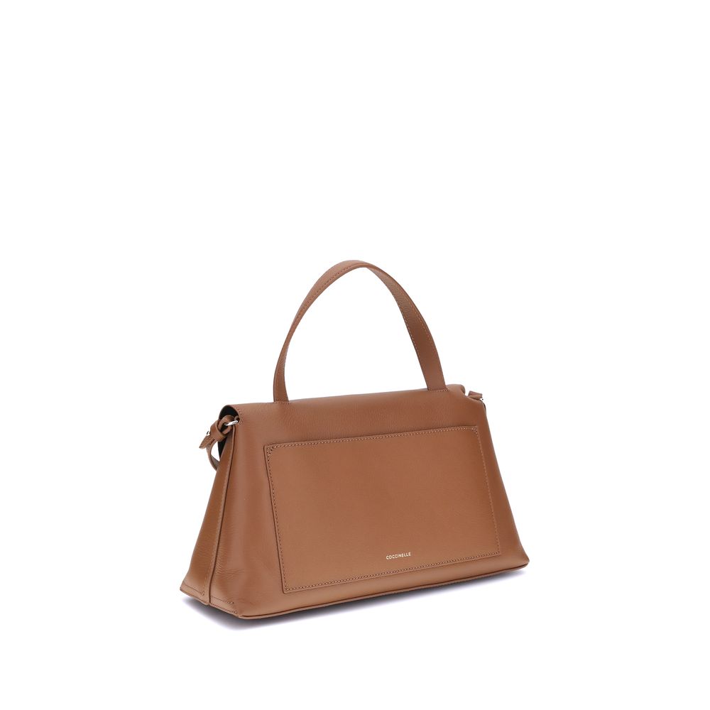 Coccinelle Brown Calf Leather Bos Taurus Handbag