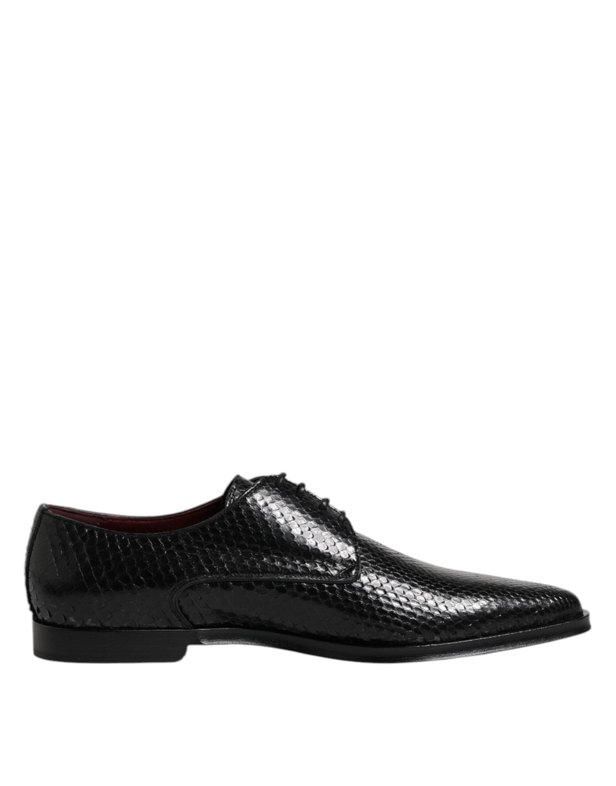 Dolce & Gabbana Black Leather Lace Up Dress Men Derby Shoes