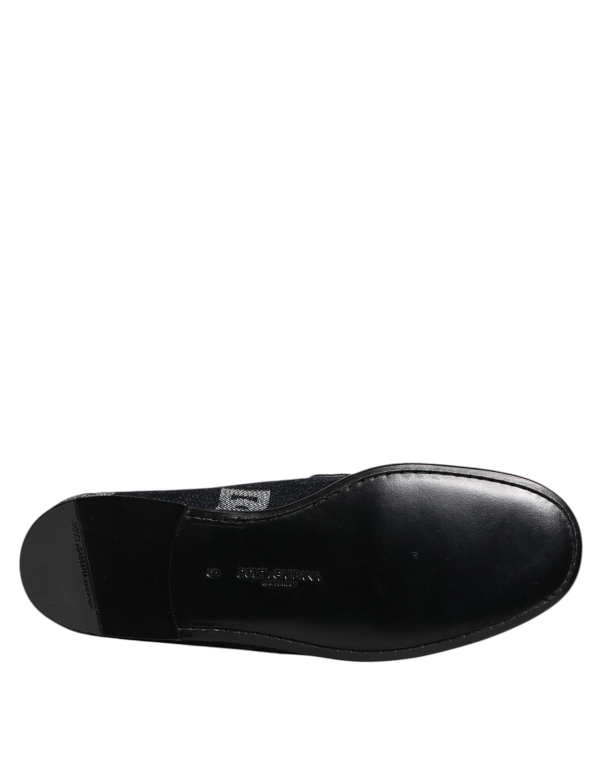 Dolce & Gabbana Blue Logo Cotton Loafers - Exquisite Luxury Footwear