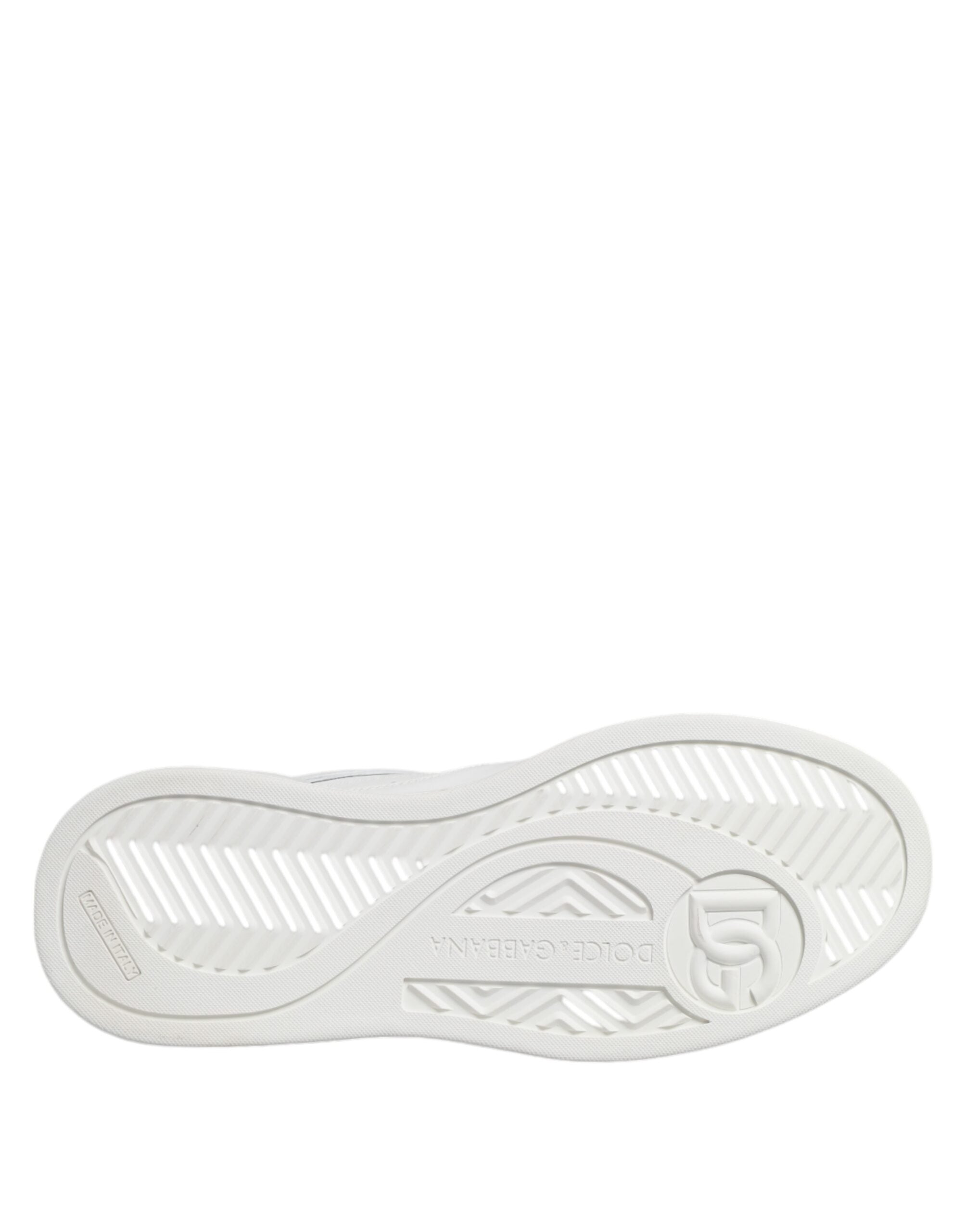 Dolce & Gabbana White Miami Leather Low Top Sneakers Shoes