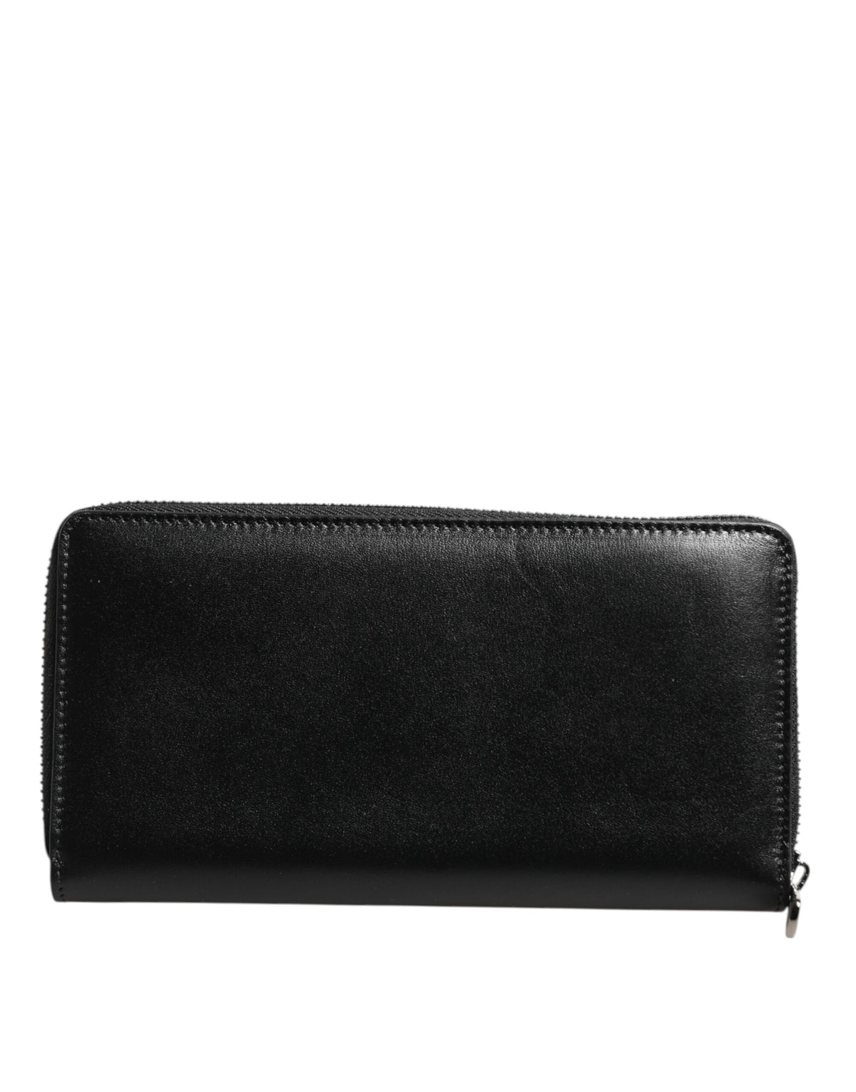 Dolce & Gabbana Black Leather Zip Around Wallet - Timeless Luxury