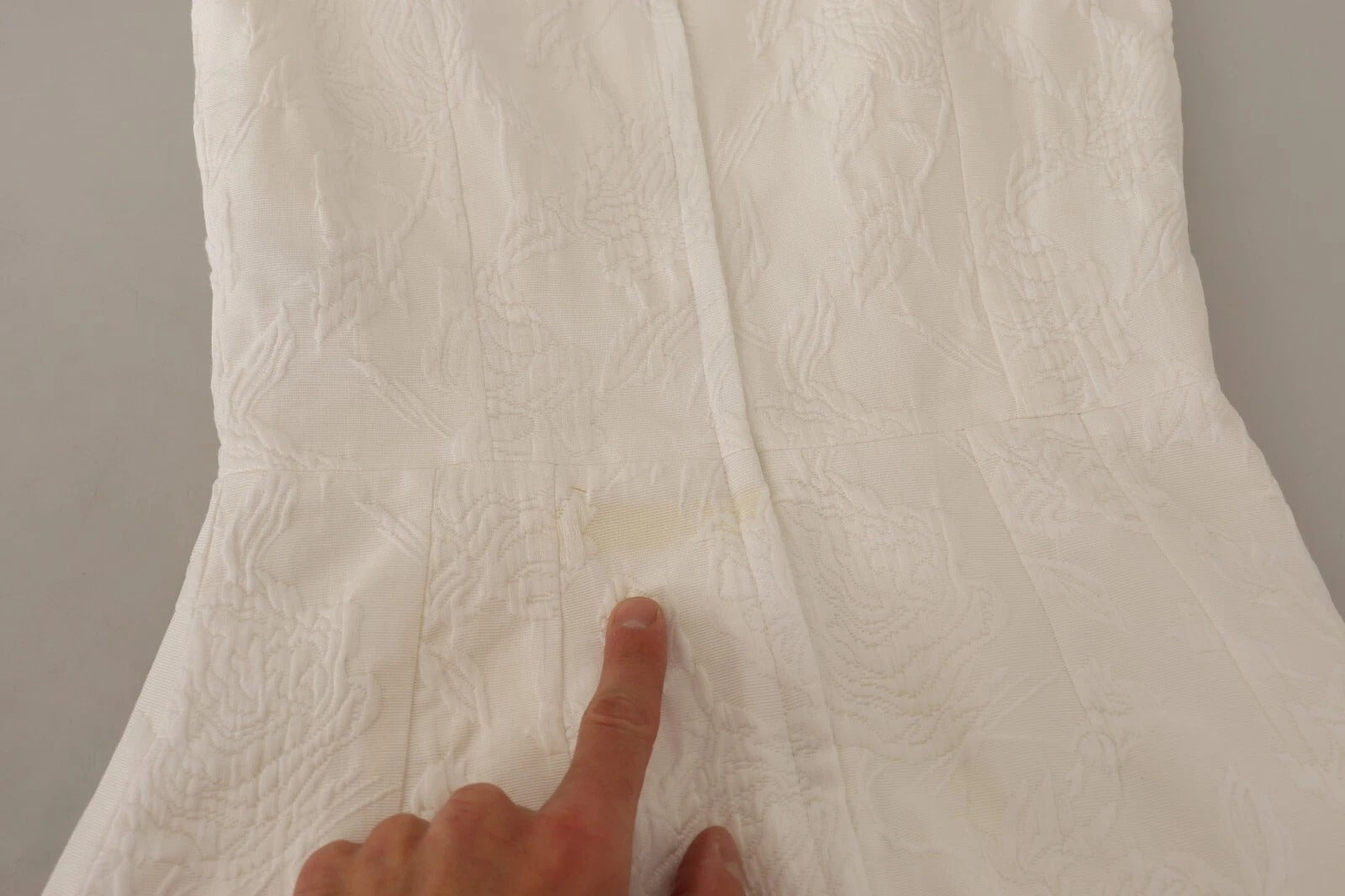 Dolce & Gabbana White Floral Sleeveless Sheath Mini Dress