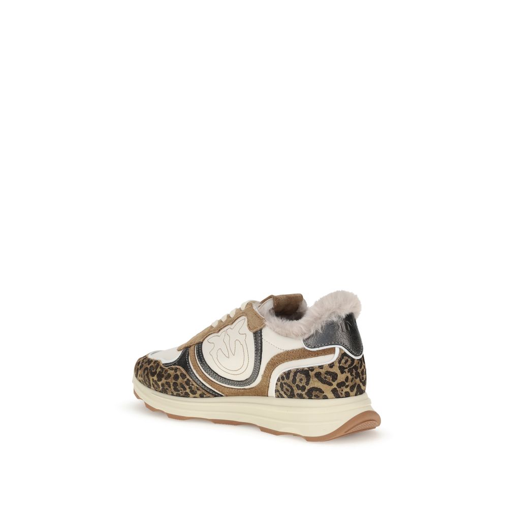 PINKO Multicolor Leather Chunky Sneakers