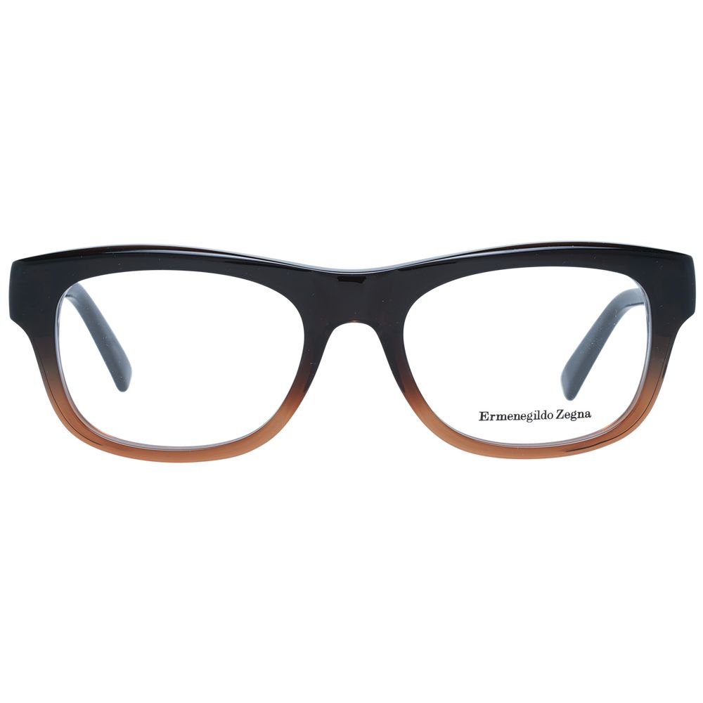 Ermenegildo Zegna Brown Men Optical Frames - DEA STILOSA MILANO