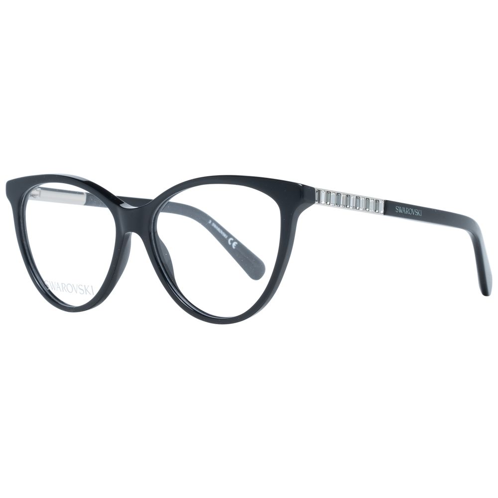 Swarovski Black Women Optical Frames - DEA STILOSA MILANO