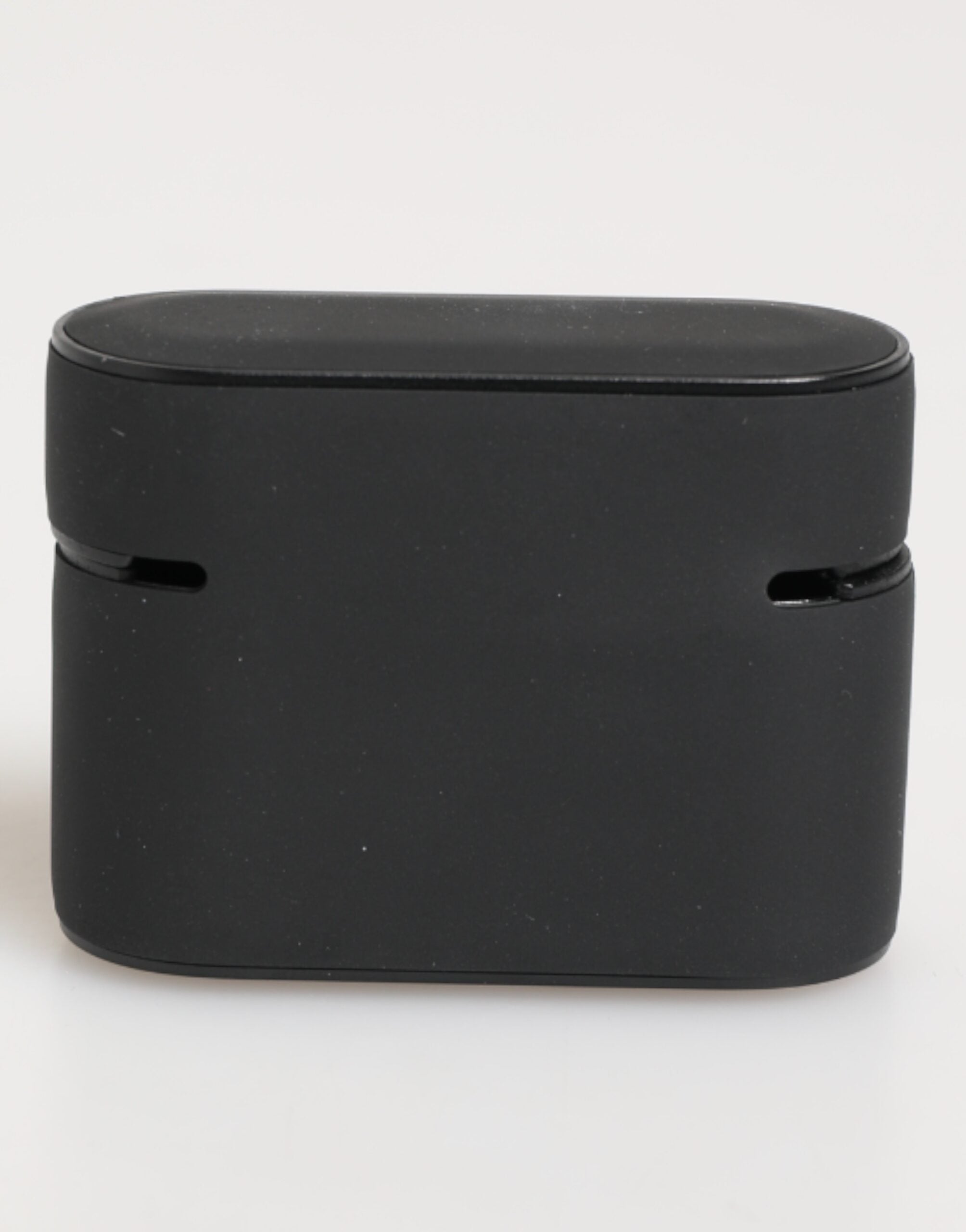 Custodia Airpods in gomma nera e bianca con logo in rilievo di Dolce &amp; Gabbana