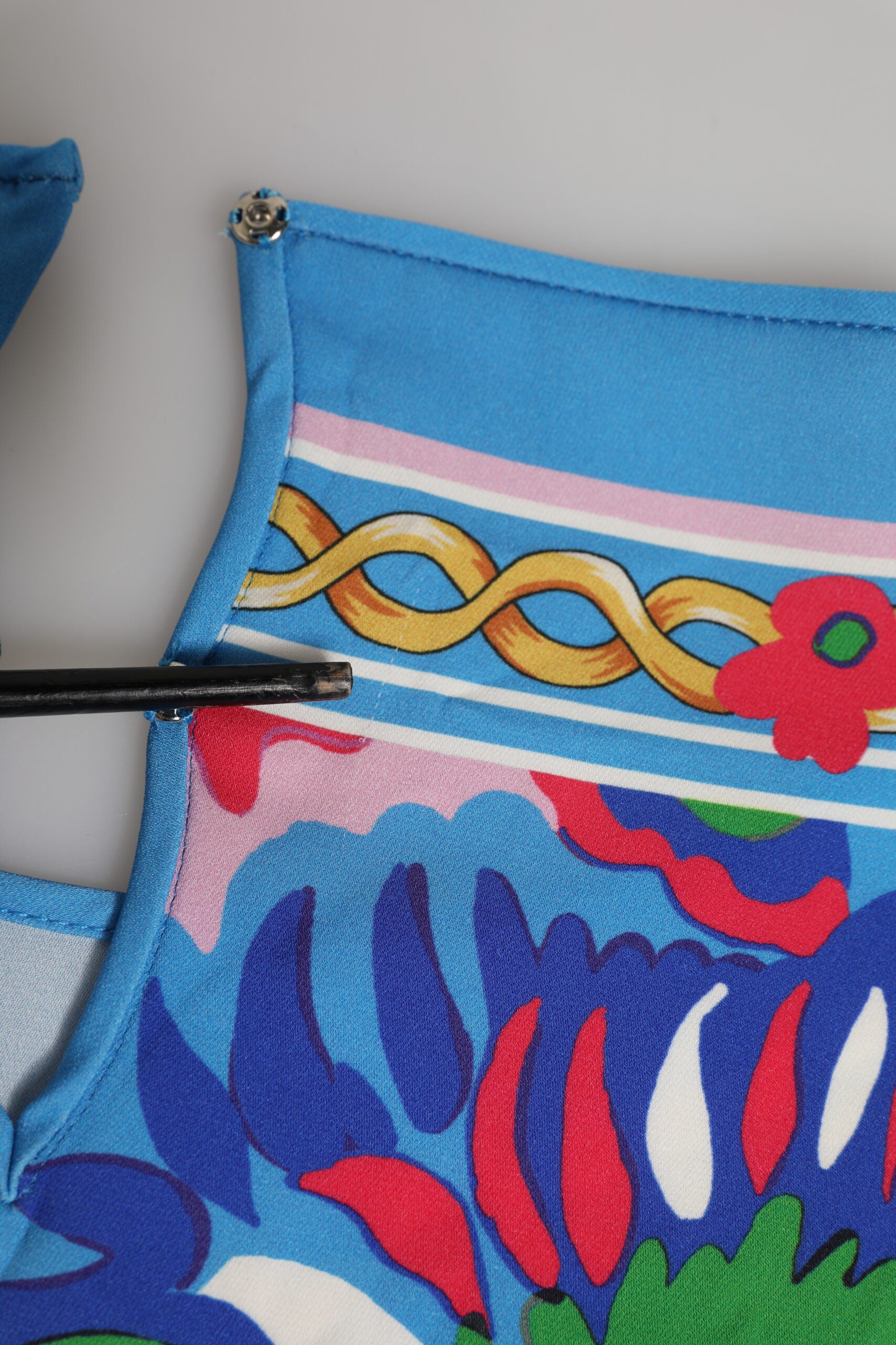 Dolce & Gabbana Multicolor Floral Printed Tunic Blouse Top