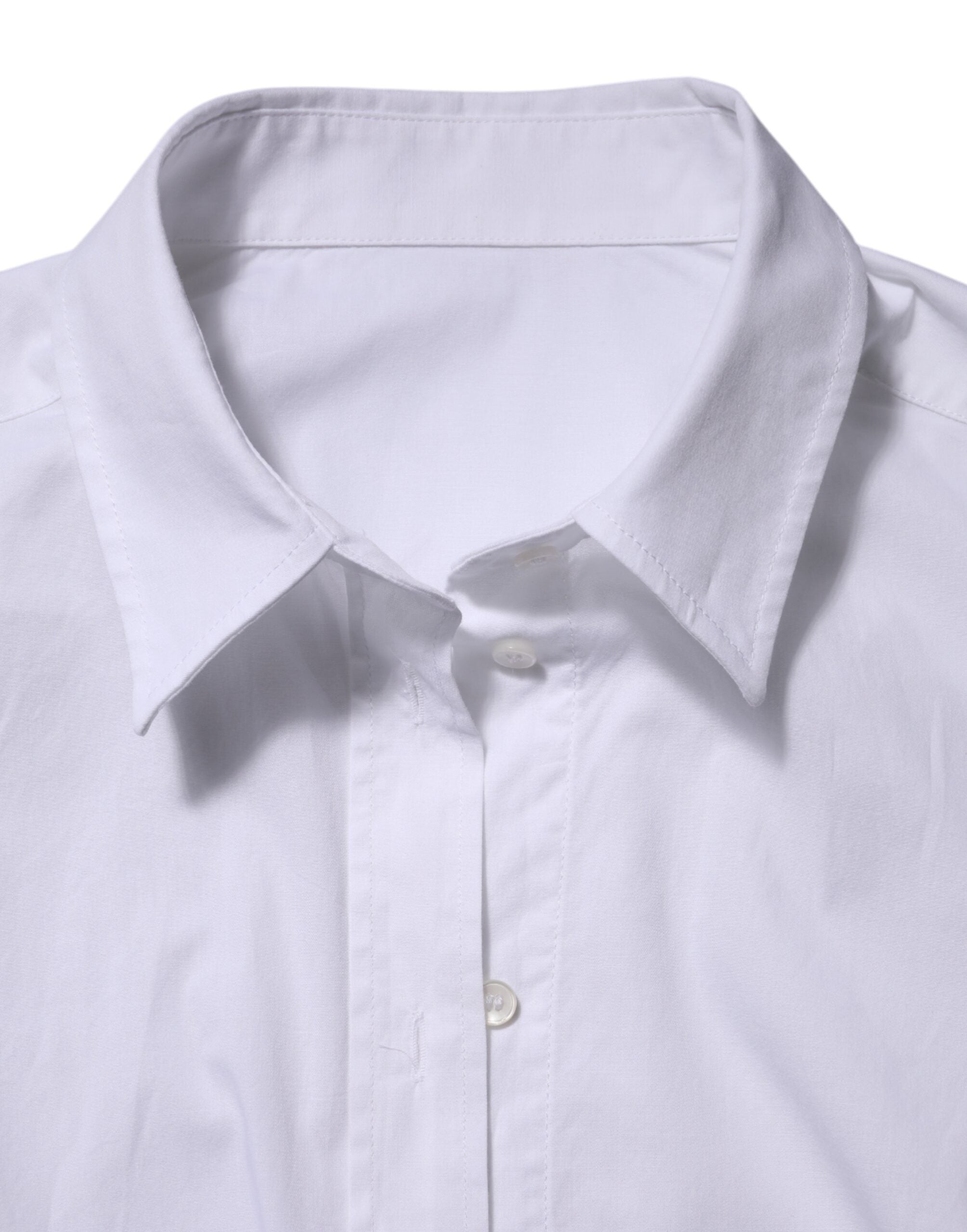 Dolce & Gabbana White Cotton Collared Dress Formal Shirt  Top