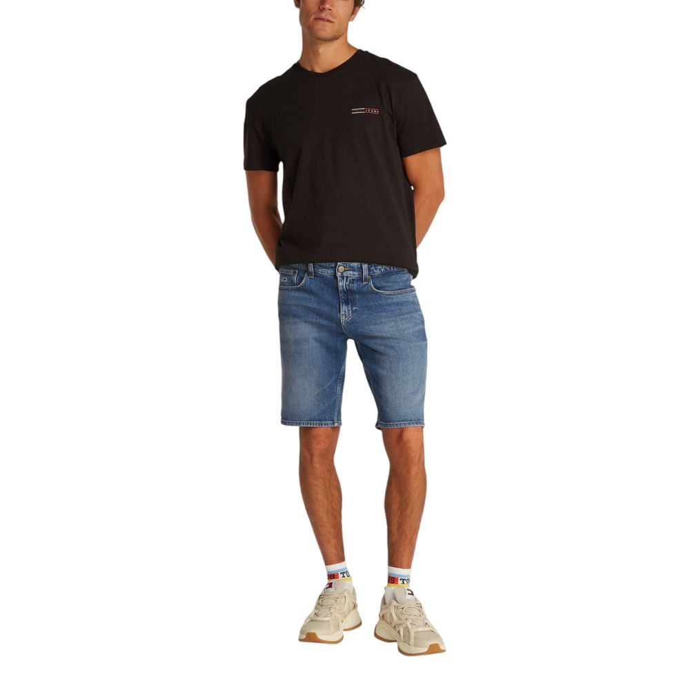 Tommy Hilfiger Jeans Blue Recycled Cotton Bermuda Shorts