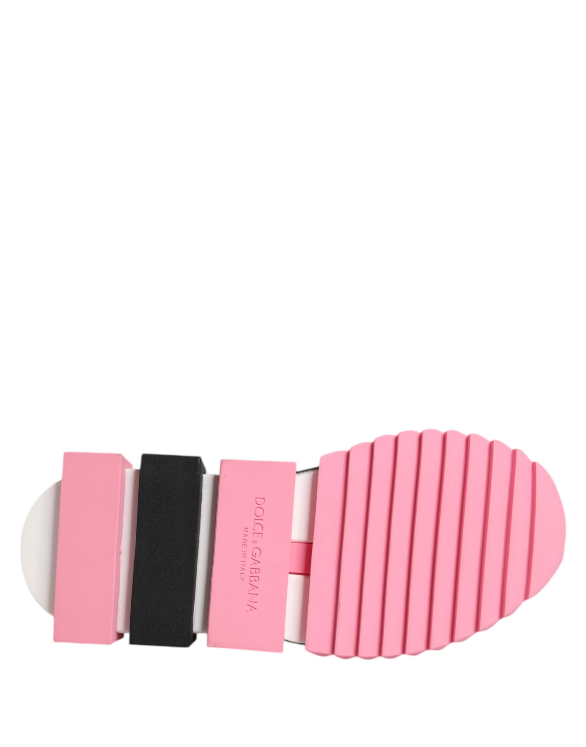 Dolce & Gabbana White Rose Print Sorrento Sneakers Shoes