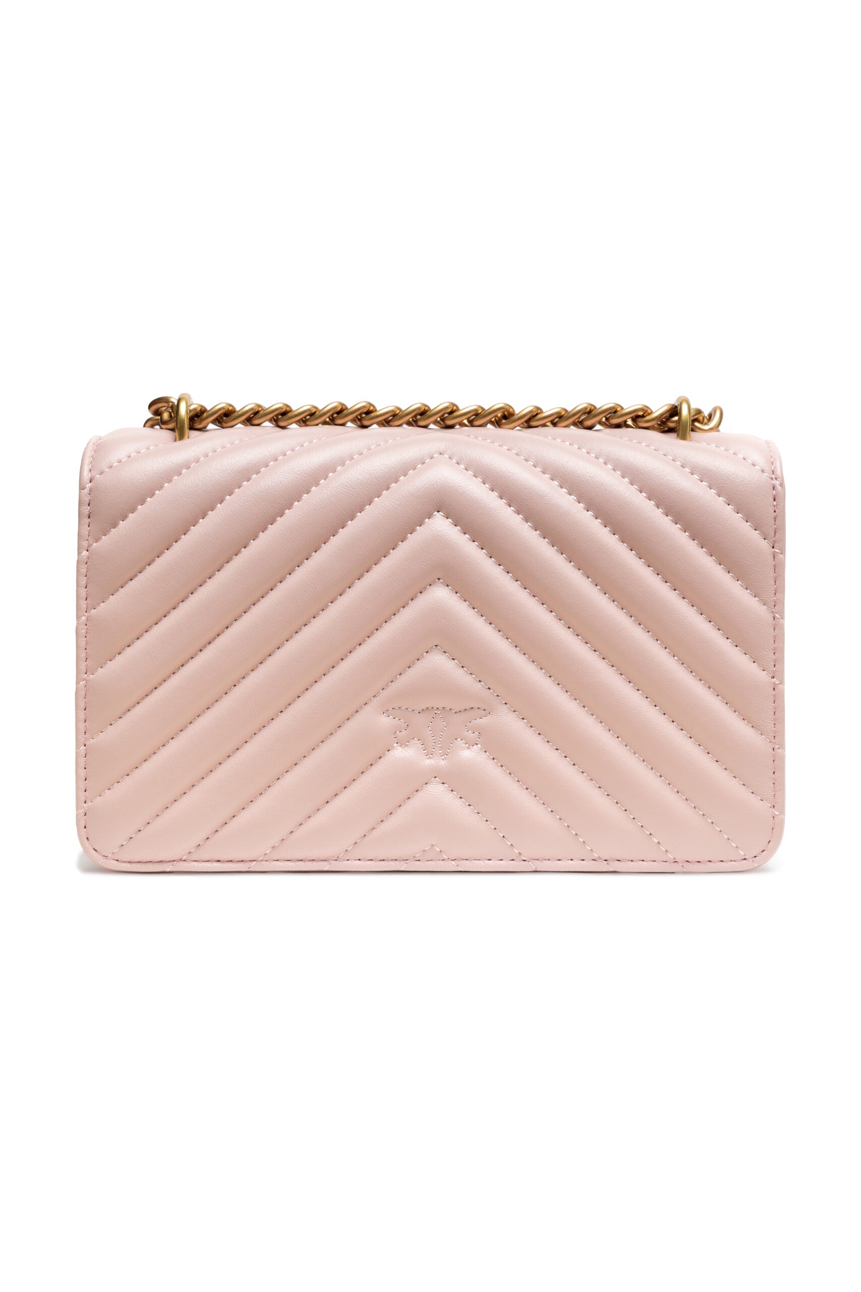PINKO Powder Pink Love One Mini Shoulder Bag