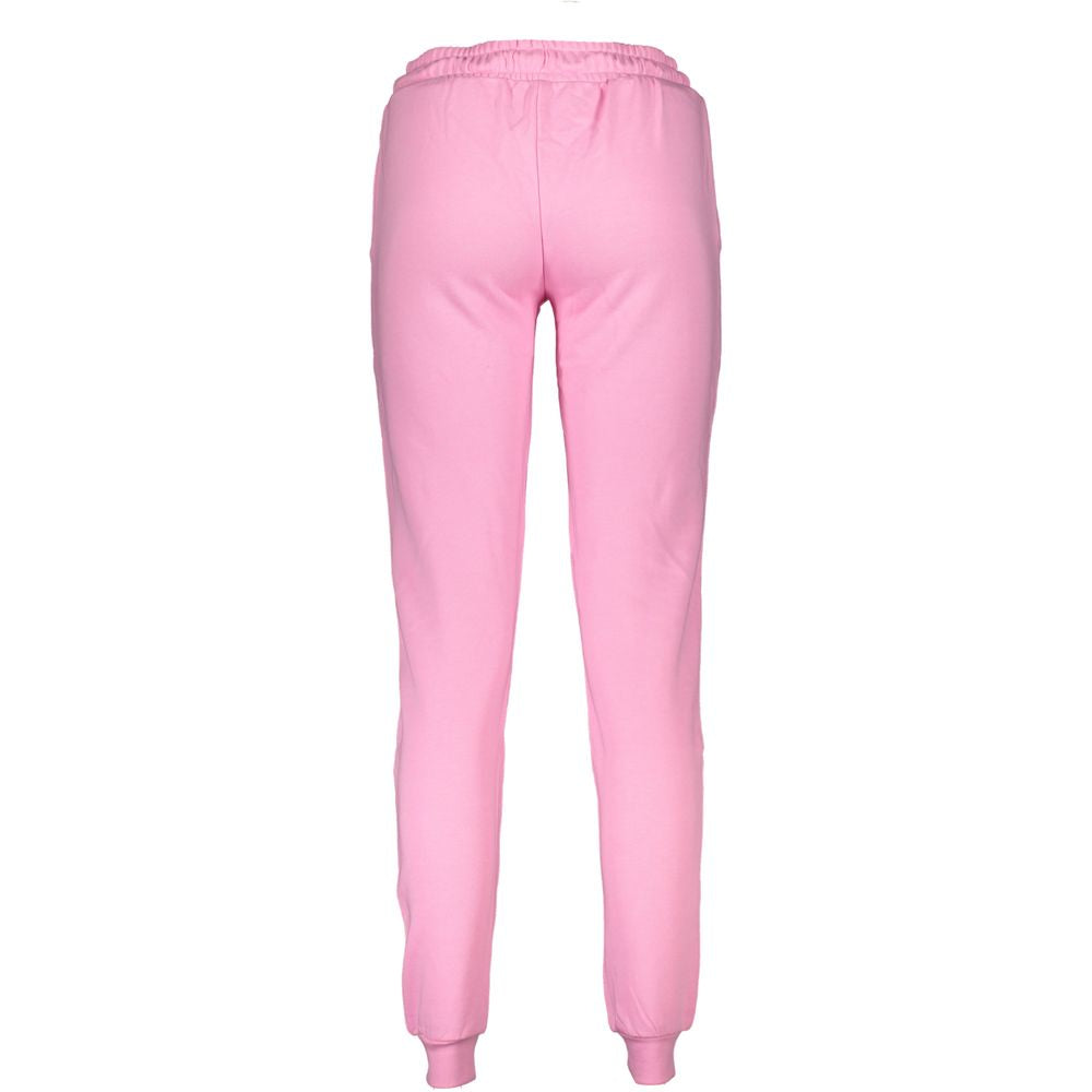 Discover the Cavalli Class Rosa Cotton Women's Trouser, an exquisite blend of luxury and comfort, perfect for elevating your everyday elegance with effortless sophistication.