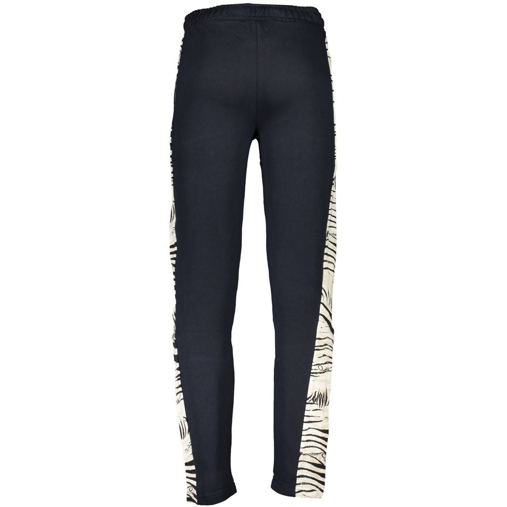 Indulge in the Cavalli Class Blu Cotton Men's Sweatpants, where luxurious comfort meets iconic style, crafted for the discerning individual who values elegance.