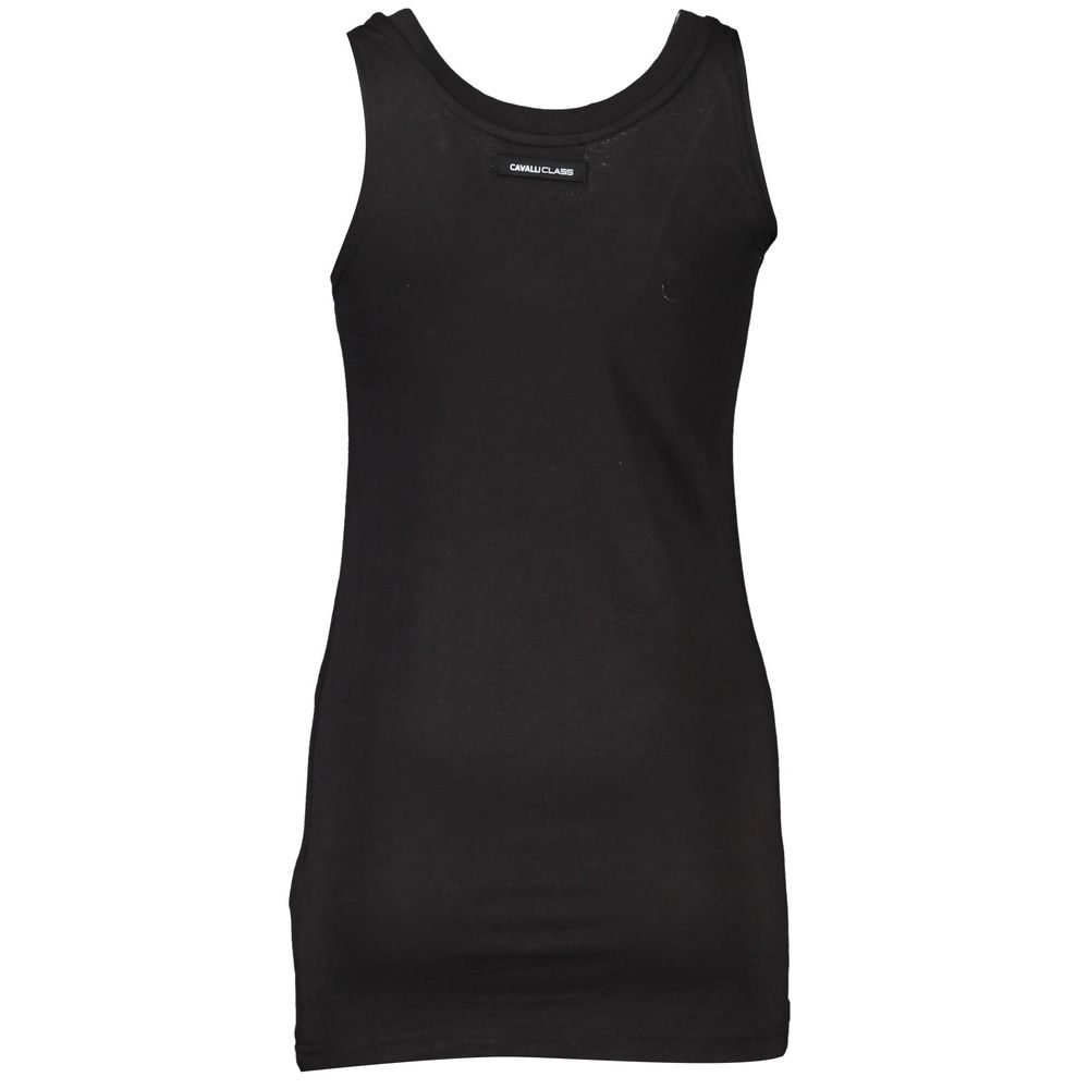 Elevate your style with the Cavalli Class Black Cotton Women's Tank Top, a luxurious blend of premium fabric and iconic design, perfect for any sophisticated occasion.