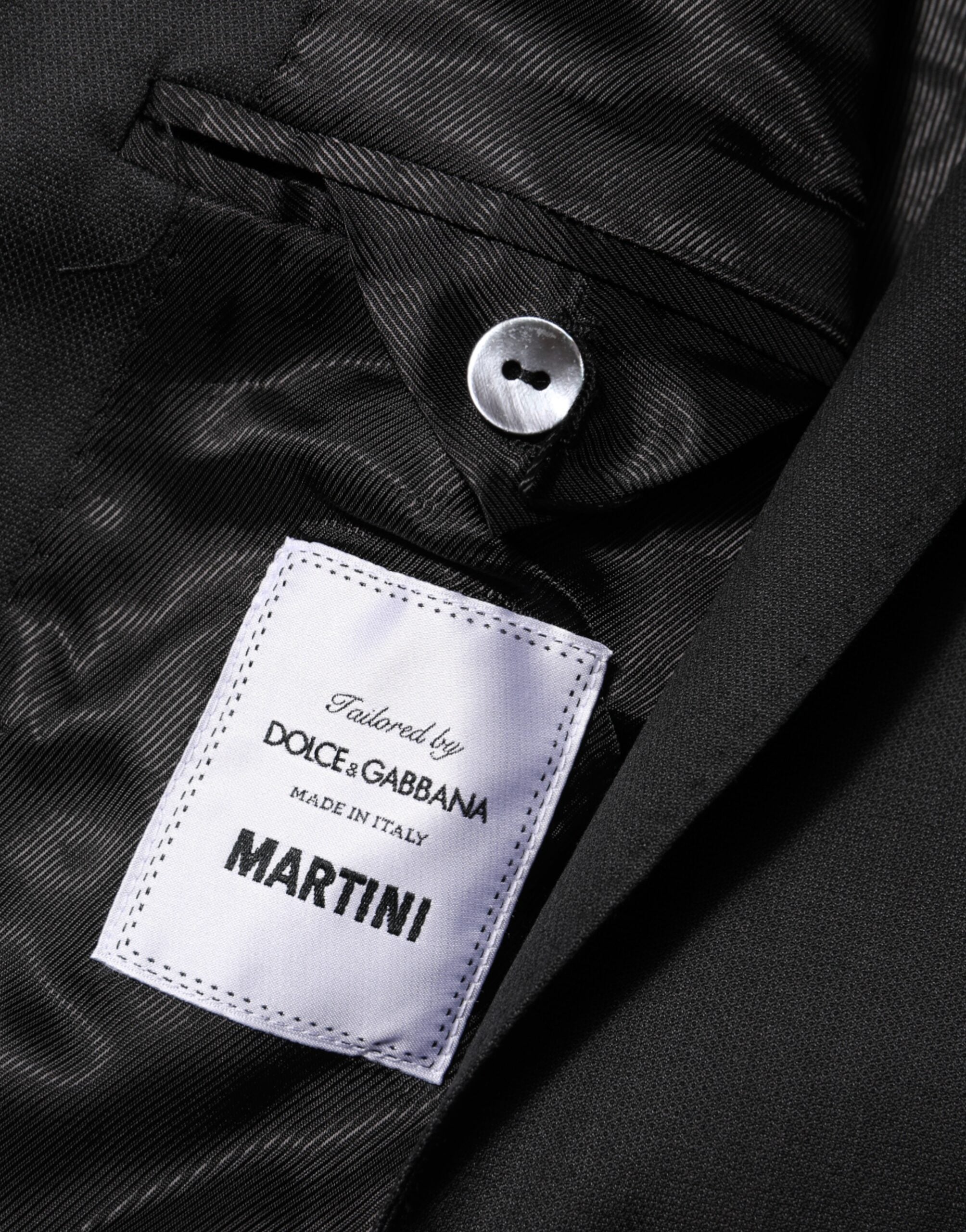 Dolce & Gabbana Black MARTINI Blazer - Exquisite Wool Elegance