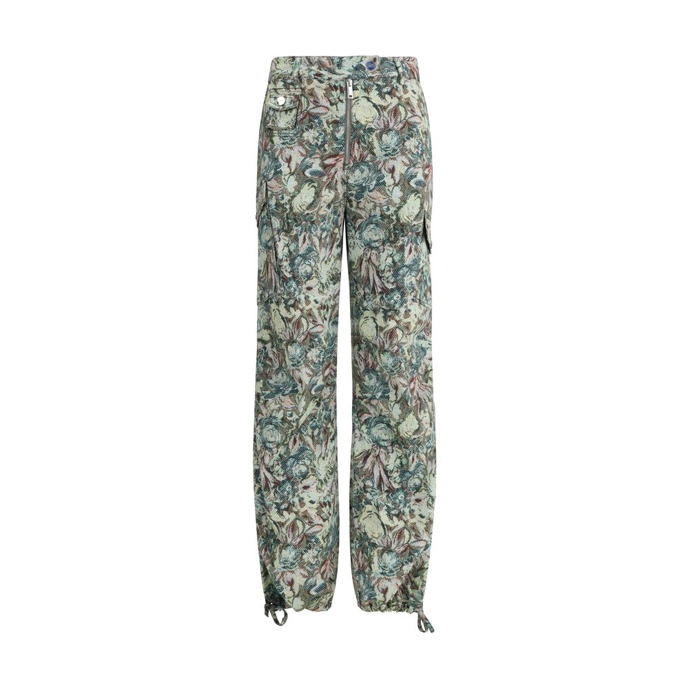 Ganni Multicolor Cotton Casual Pants - Effortless Luxury Style