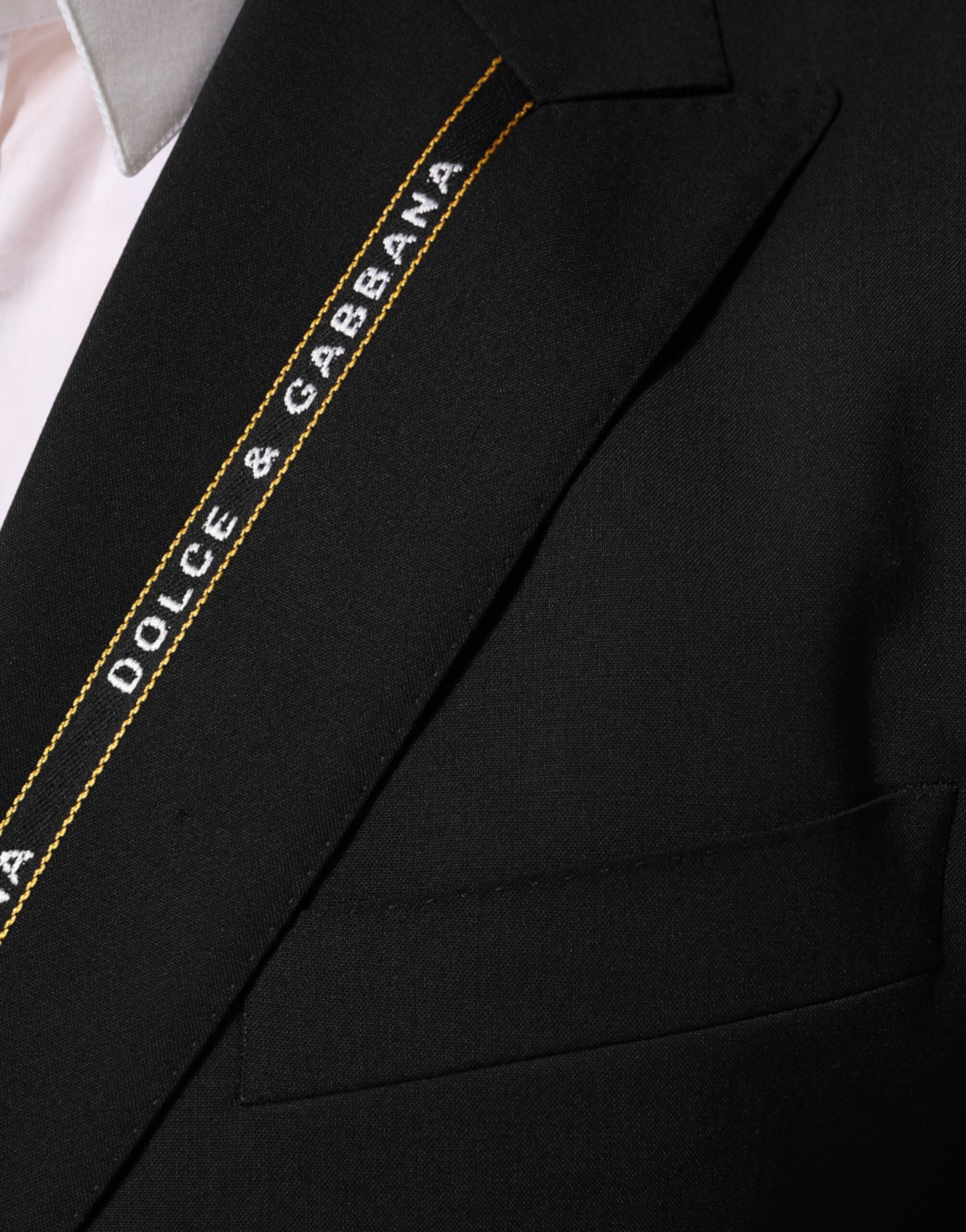 Dolce & Gabbana Black SICILIA Double Breasted Jacket Blazer