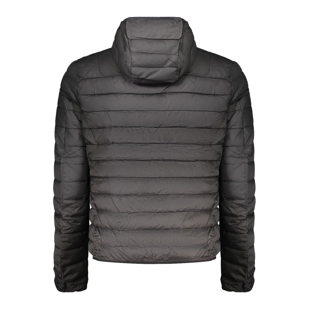 Elevate your style with the Cavalli Class Black Polyester Men's Jacket, a luxurious blend of Italian craftsmanship and timeless elegance, perfect for discerning tastes.