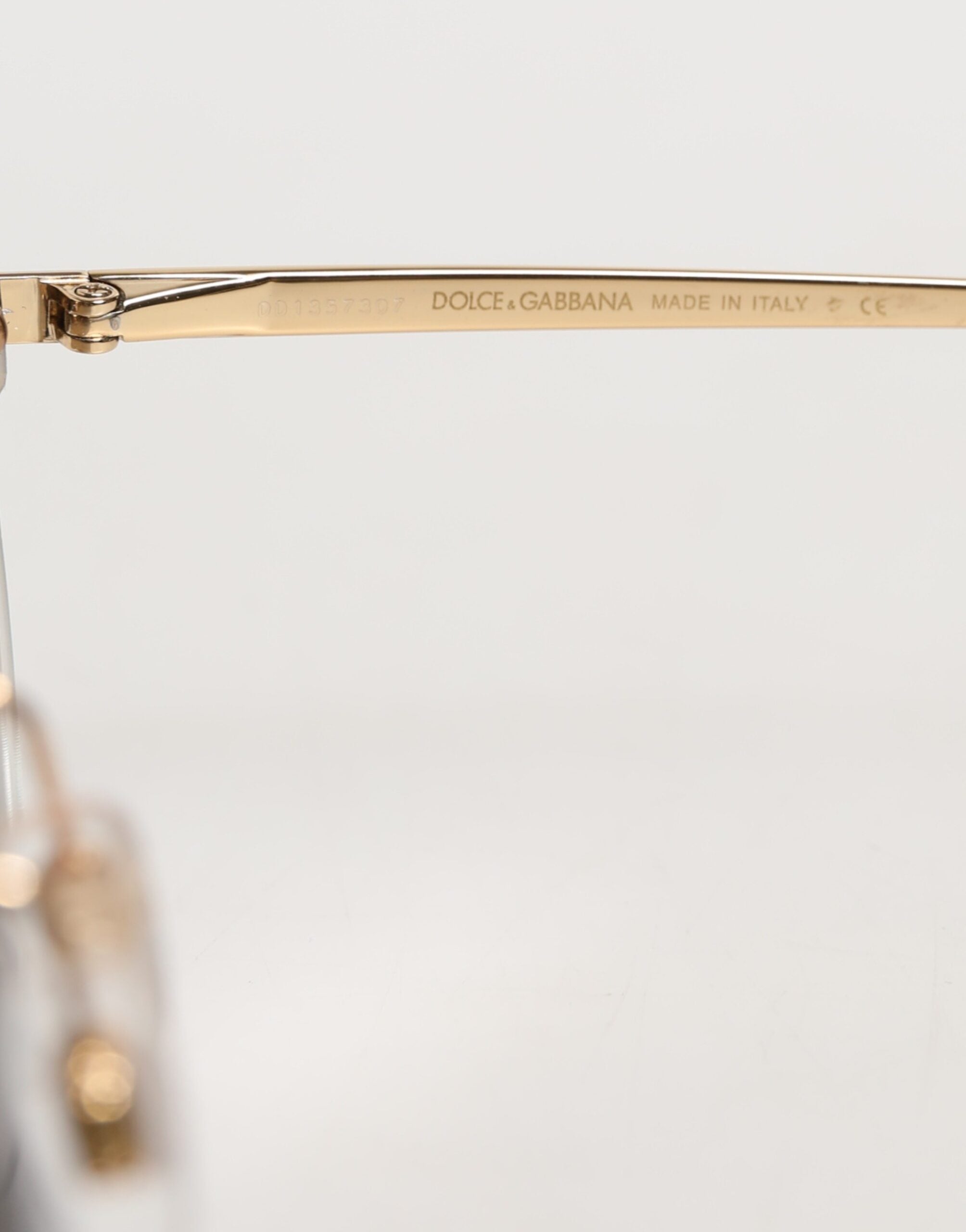 Dolce & Gabbana DG2228 Gold Plated Round Lenses Shades Eyewear Sunglasses