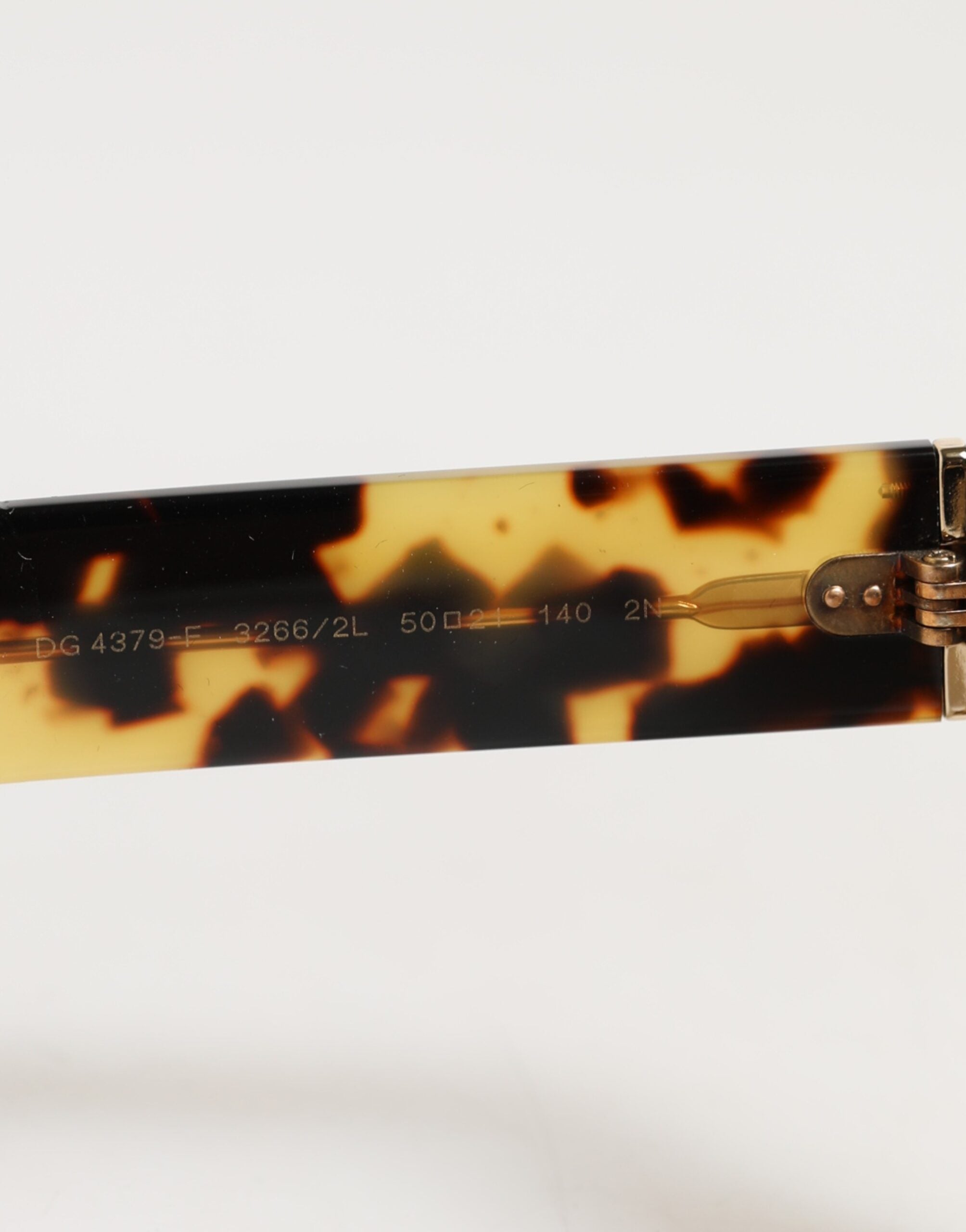 Dolce & Gabbana DG4379F White Tortoiseshell Gradient Acetate Shades Sunglasses