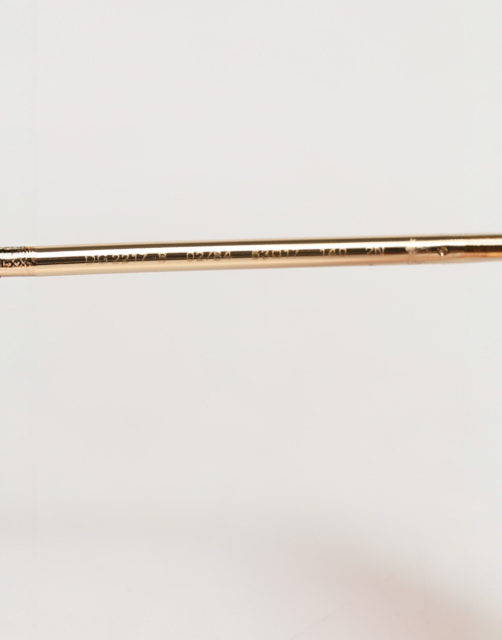 Dolce & Gabbana Pink Gold Metal Round Shades Eyewear Sunglasses