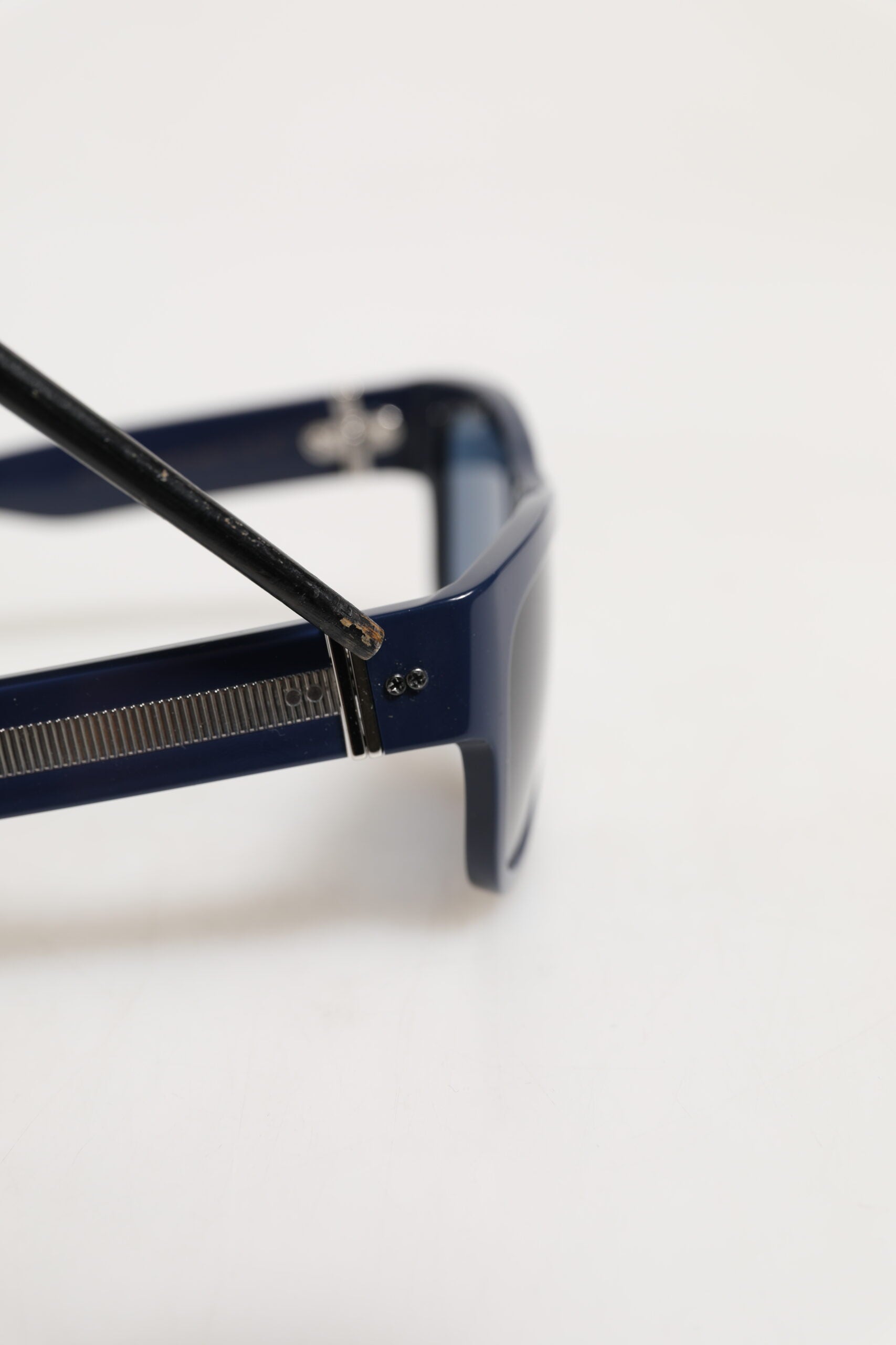 Dolce & Gabbana Blue Acetate Frame Polarized Lenses Sunglasses