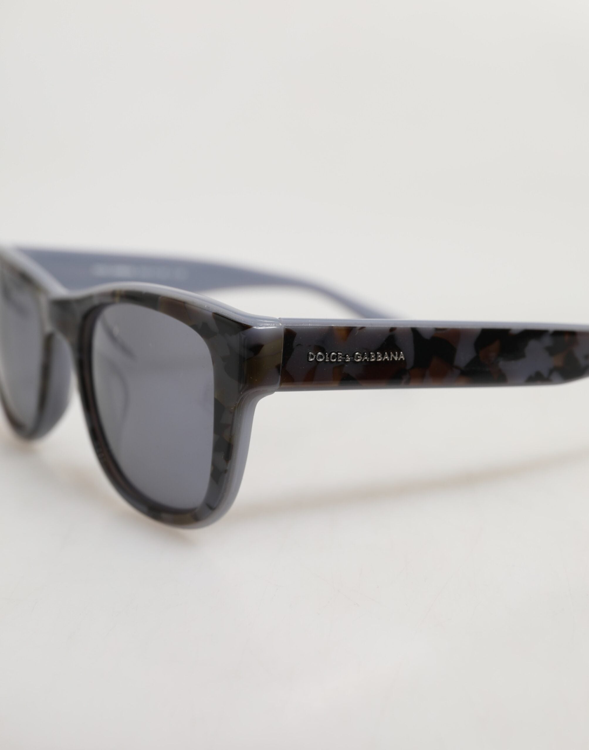 Dolce & Gabbana DG4284F Gray Tortoiseshell Blue Acetate Shades Sunglasses