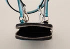 Elevate your style with the Dolce & Gabbana Blue Leather Cross Body Neck Strap Phone Pocket, a masterpiece of Italian craftsmanship that blends luxury and practicality for the discerning individual.
