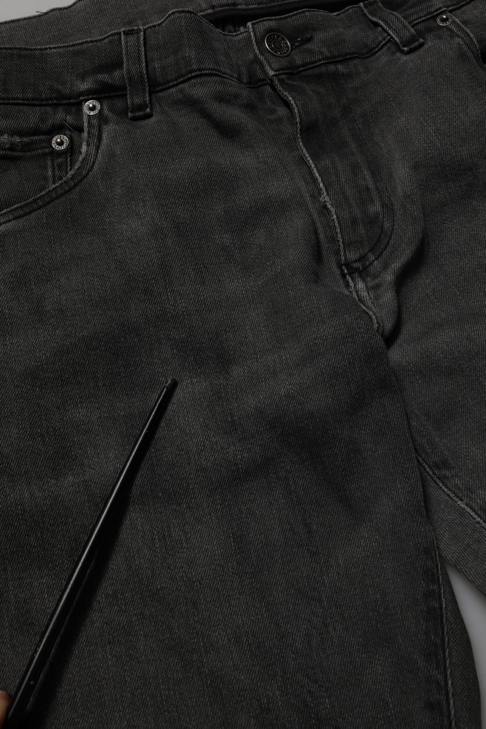 Dolce & Gabbana Dark Gray Cotton Skinny Men Denim Jeans