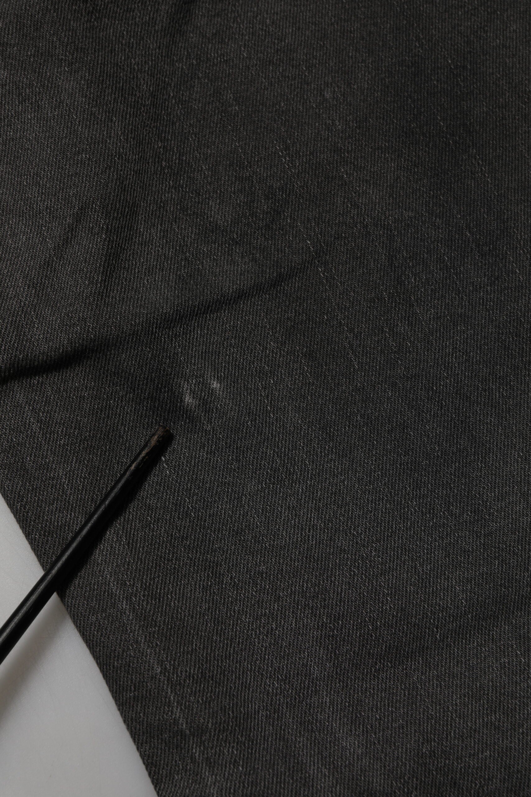 Dolce & Gabbana Dark Gray Cotton Skinny Men Denim Jeans