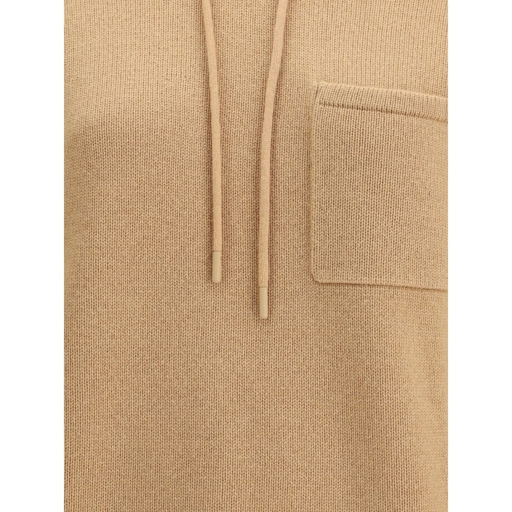 Max Mara Beige Wool Hoodie
