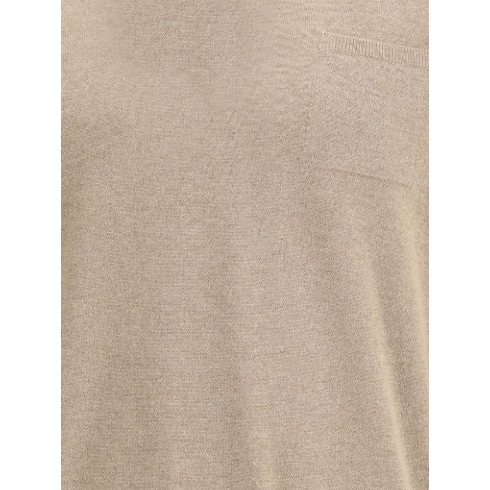 Ferragamo Beige Fleece Wool Sweatshirt
