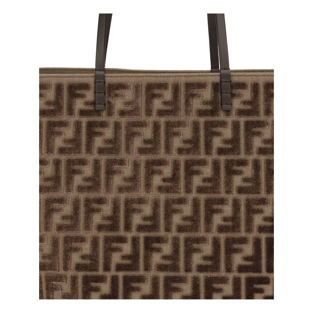 Borsa tote con logo FF di Fendi