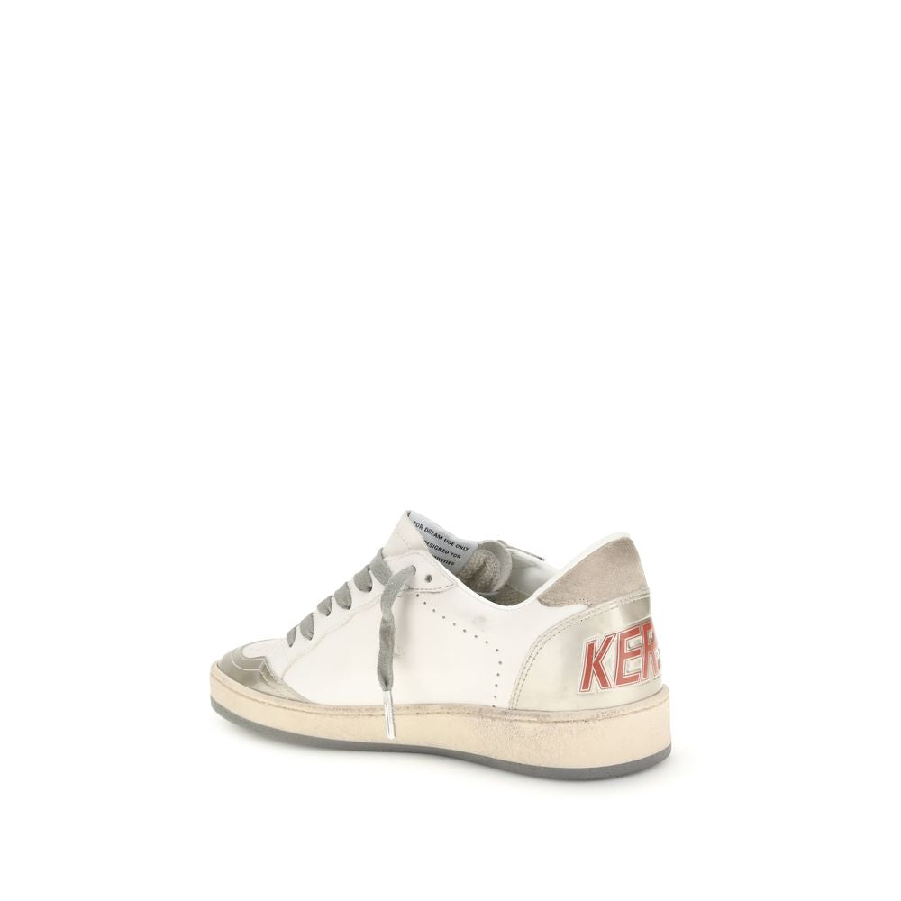 Golden Goose White Leather Low Top Sneakers