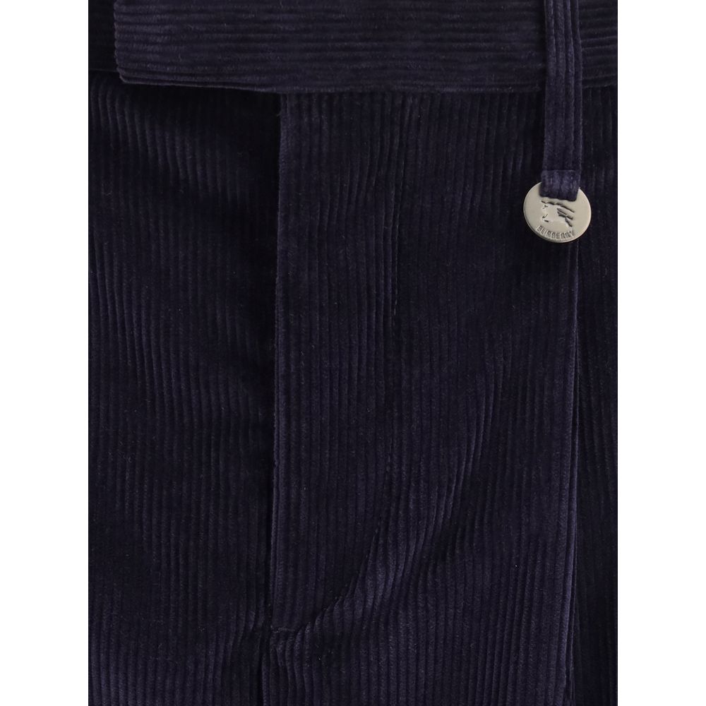 Burberry Blue Cotton Pants