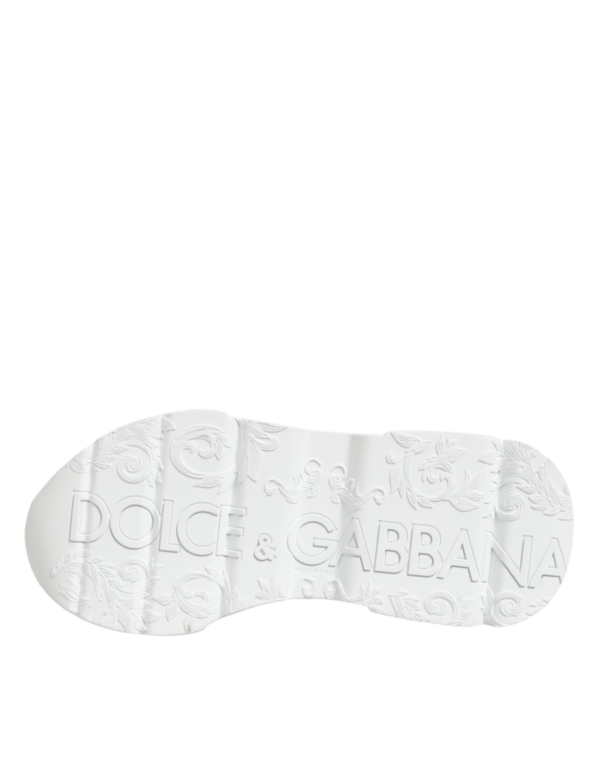 Dolce & Gabbana White Leather Daymaster Low Top Sneakers Shoes