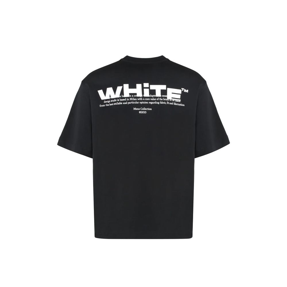 Off-White Black Cotton T-Shirt