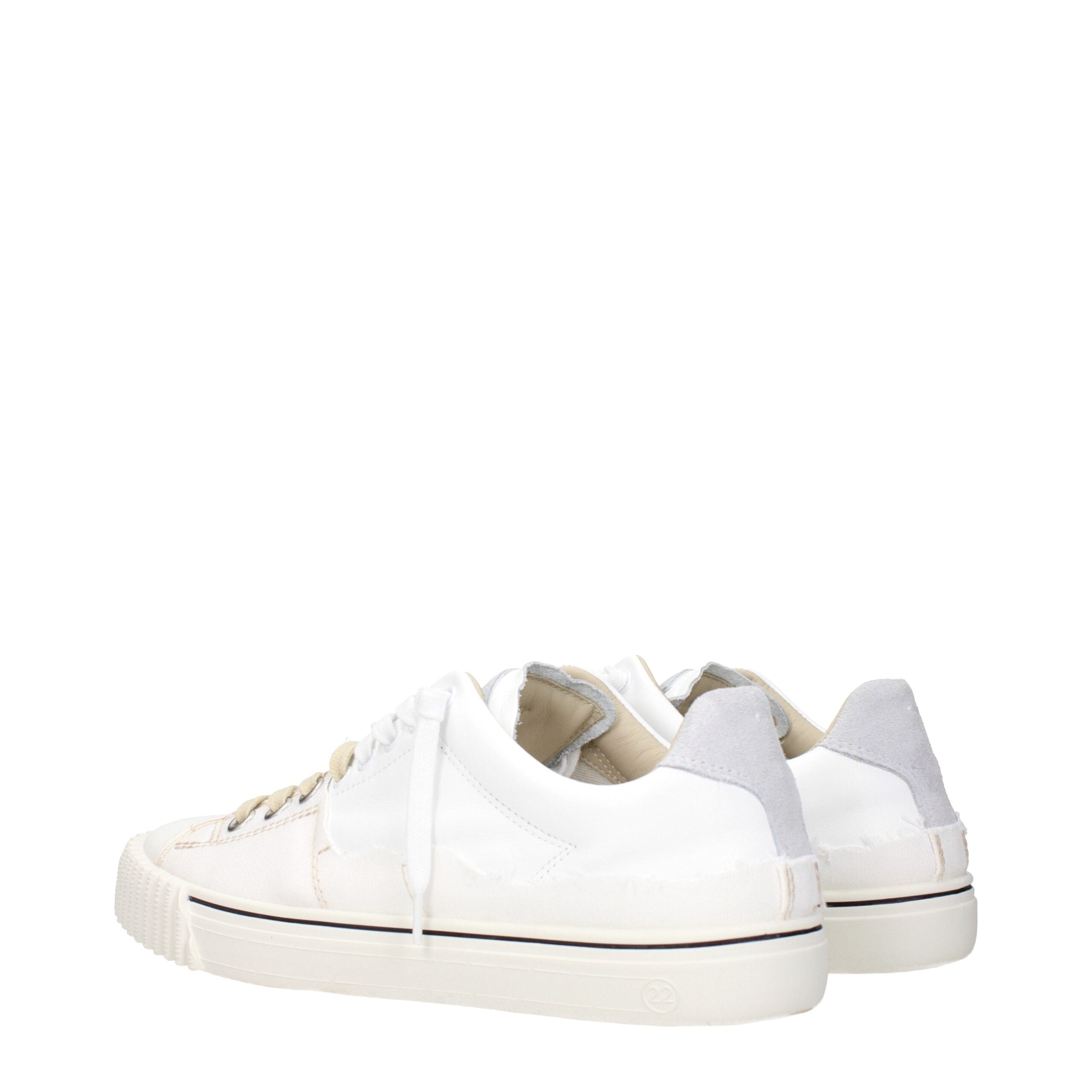 Maison Margiela White Leather Low Top Sneakers