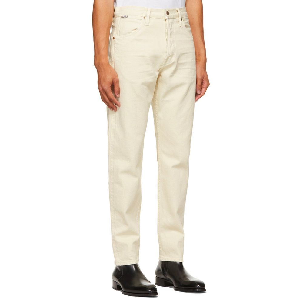 Tom Ford White Cotton Jeans Denim