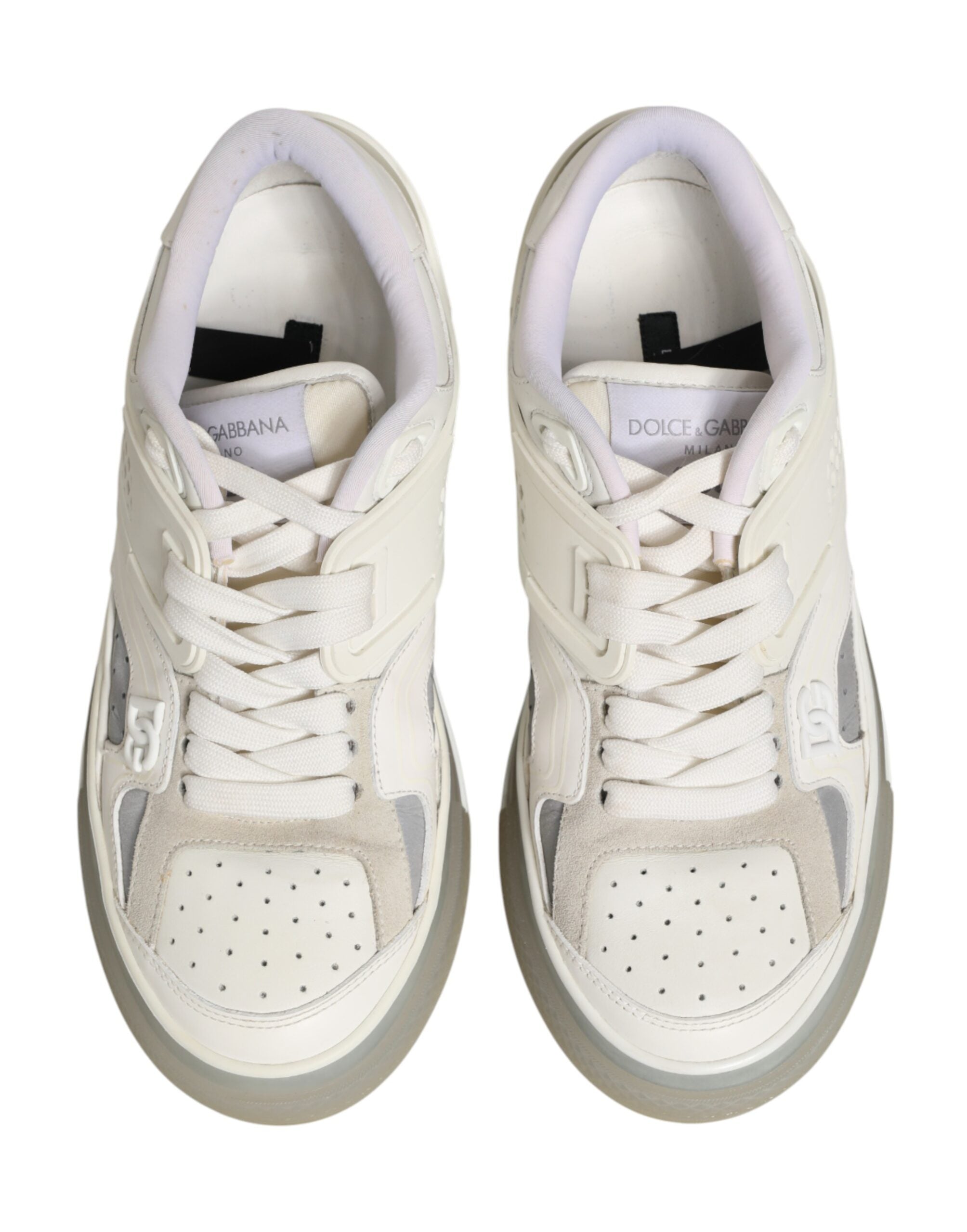 Dolce & Gabbana White DG Logo CUSTOM 2.Zero Sneakers Shoes