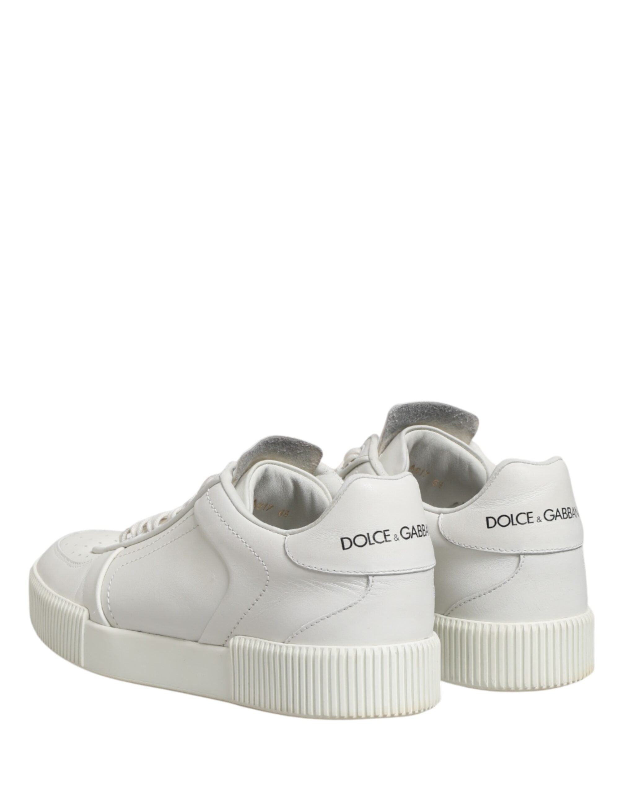 Dolce & Gabbana White MIAMI Calf Low Top Men Sneakers  Shoes
