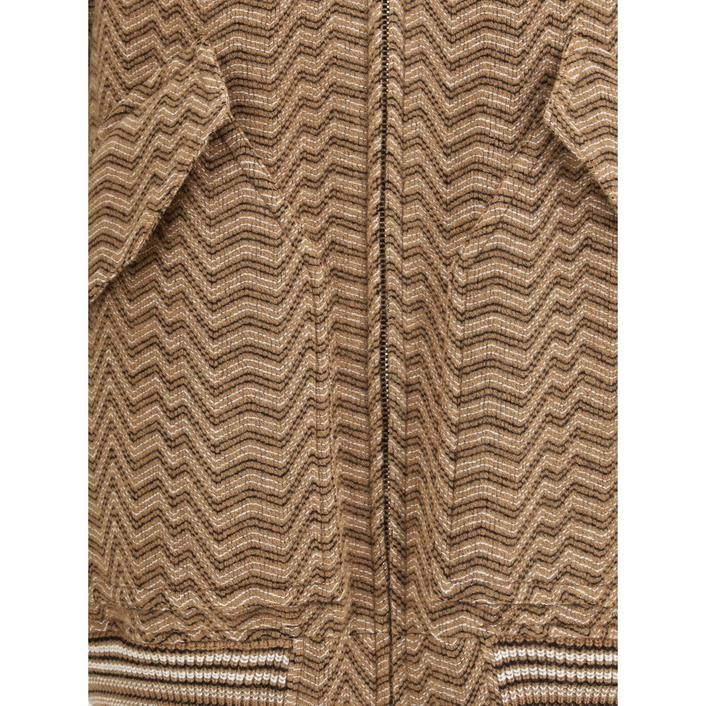 Missoni Brown Wool Bomber
