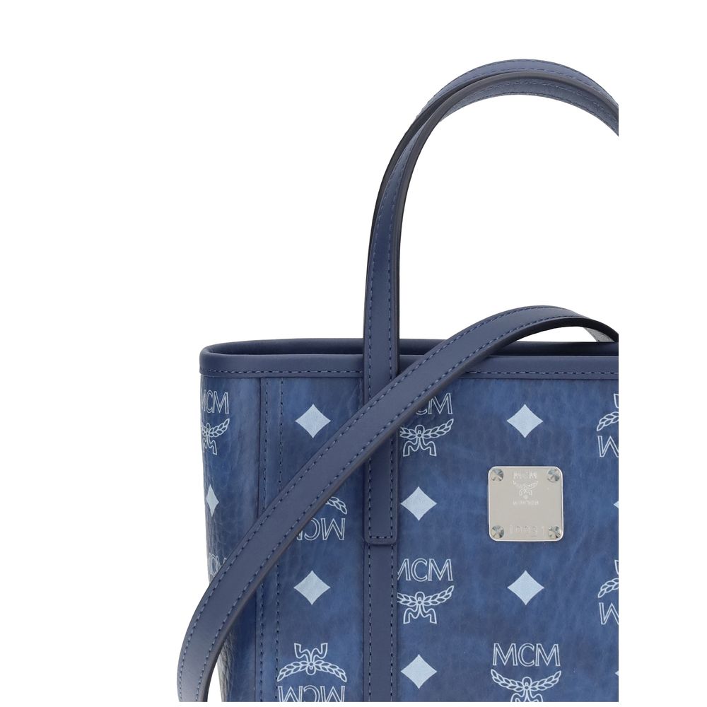 MCM Blue Fabric Handbag