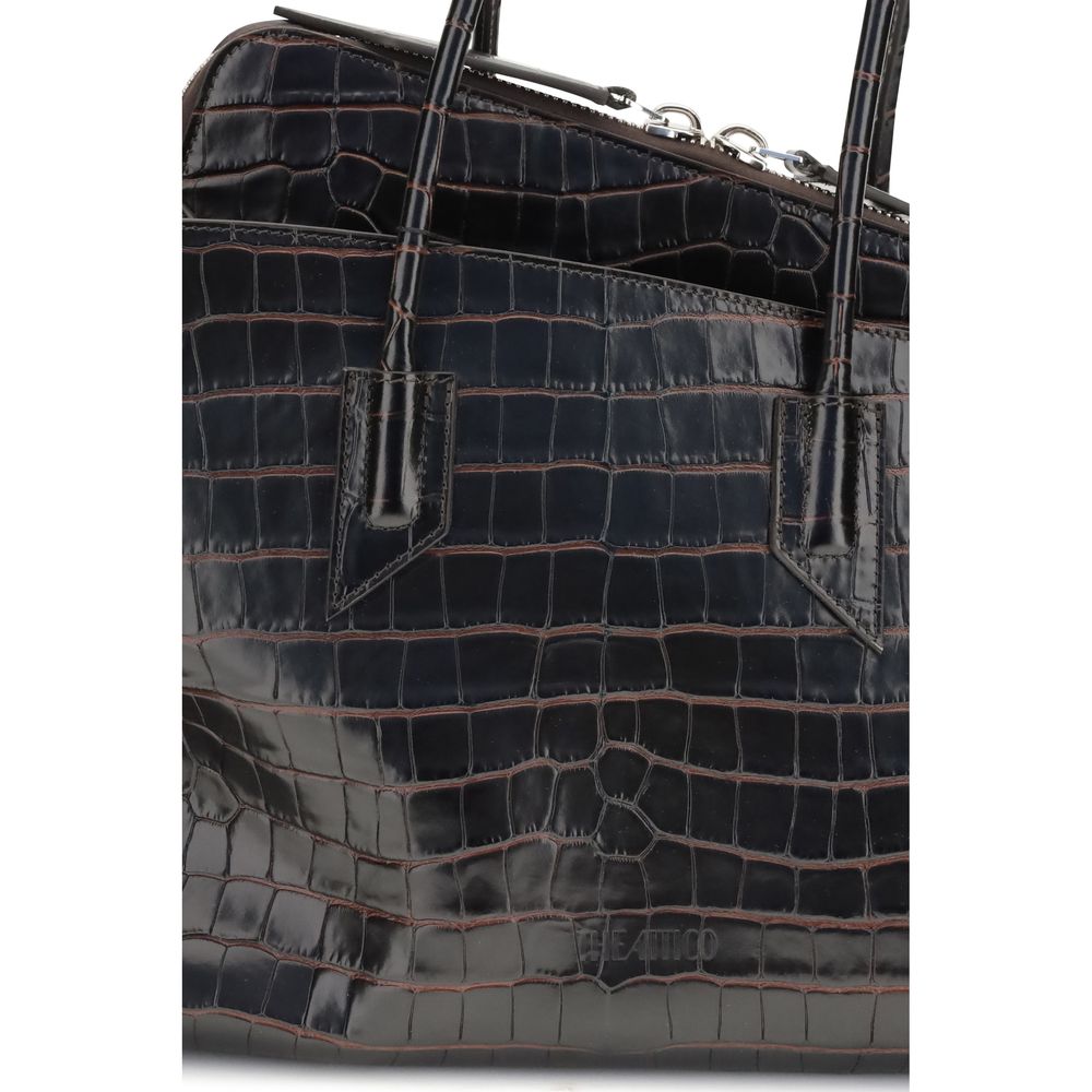 The Attico Black Calf Leather Bos Taurus Shoulder Bag